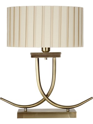 Vinner Koch Eskitme Mat Gold Kaplama Metal Abajur - Kırma Krem