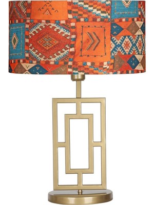 Vinner Puglia Eskitme Mat Gold Metal Abajur - Capadocia