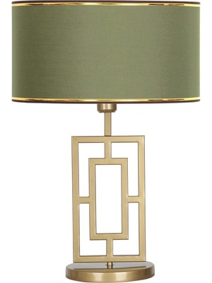 Vinner Puglia Eskitme Mat Gold Metal Abajur - Gold Haki