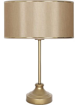 Vinner Onze Eskitme Mat Gold Metal Abajur, Masa Lambası - Gold Mataro