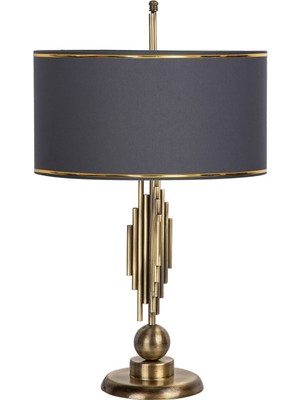Vinner Marche Mka-01 Eskitme Mat Gold Metal Abajur - Gold Antrasit