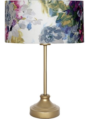 Vinner Onze Eskitme Mat Gold Metal Abajur, Masa Lambası - Gül