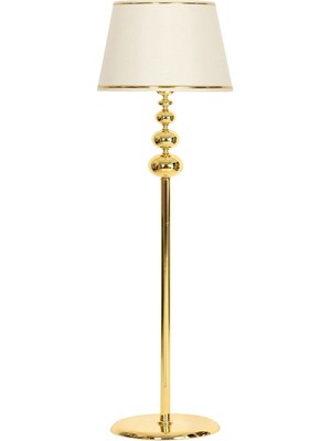 Vinner Vega Gold Kaplama Üçlü Küre Metal Lambader - Renkli PVC Malzeme ile Şık ve Modern Tasarım