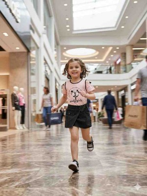 4447 Sealy Kids Şort Etekli Kız Çocuk Takım