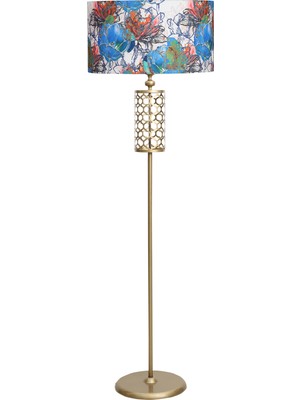 Epifanio Laser 5709 Eskitme Kaplama Metal Lambader - Flowers Desenli