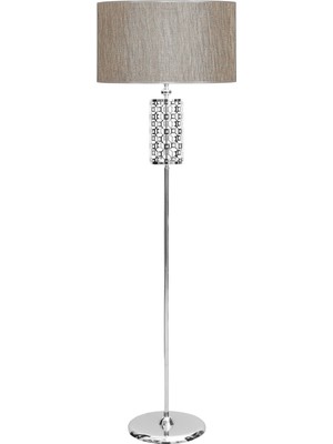 Epifanio Laser 5708 Krom Kaplama Metal Lambader - Yaldızlı Gri