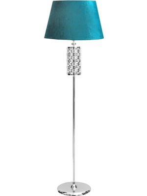 Epifanio Laser 5708 Krom Kaplama Metal Lambader - Turkuaz Kadife