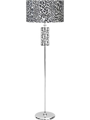 Epifanio Laser 5707 Krom Kaplama Metal Lambader - Leopar Desenli