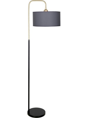 Vinner Potenza Eskitme Detaylı Siyah Metal Lambader - Antrasit