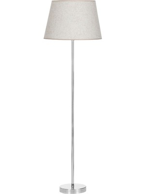 Vinner Conic Krom Kaplama Metal Lambader - Beyaz Kırçıl