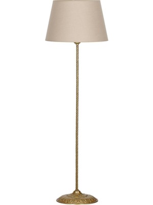 Vinner Conic Eskitme Tek Ayaklı Metal Burgulu Lambader Krem