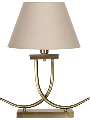 Vinner Koch Eskitme Mat Gold Kaplama Metal Abajur - Krem