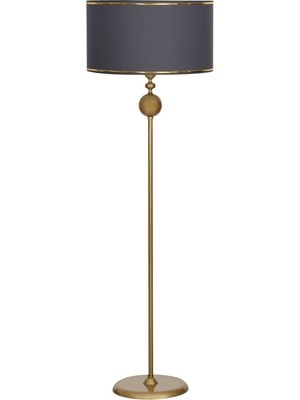 Epifanio Ottowa Eskitme Tekli Küre Metal Ayaklı Lambader - Gold Antrasit