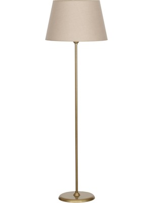 Epifanio Conic Eskitme Tek Ayaklı Metal Düz Lambader - Krem