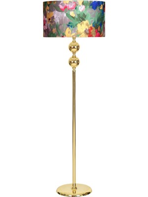 Epifanio Gold Kaplama Lucca Metal Düz Tek Ayak Lambader Violet