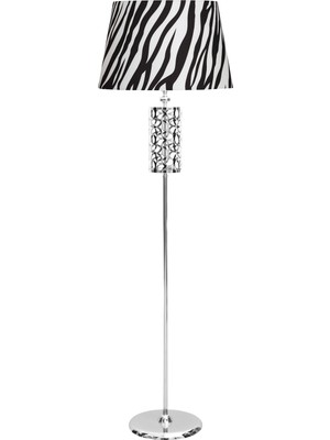 Epifanio Laser 5707 Krom Kaplama Metal Lambader - Zebra Desenli
