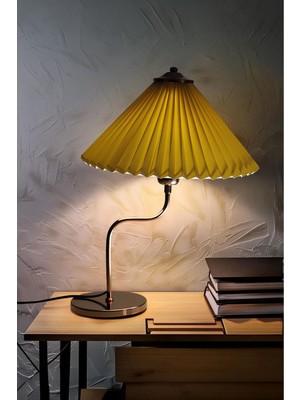 Vinner Modern Michigan Gold Kaplama Metal Abajur - Krem Kırma 31-45 cm 1 E27 Metal Altın