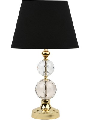 Vinner Siyah Şapkalı Gold Kristal 2'li Küre Abajur