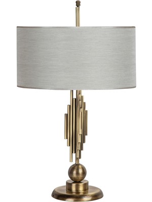 Vinner Marche Mka-01 Eskitme Mat Gold Metal Abajur - Pre Gri