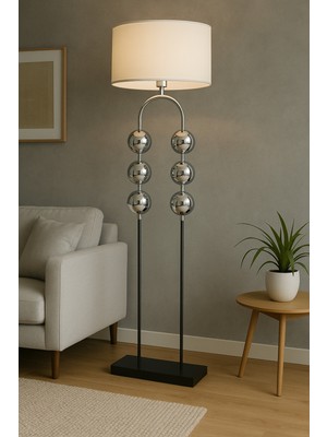 Vinner Rustica Modern Metal Lambader – Krom ve Gold Gövdeli