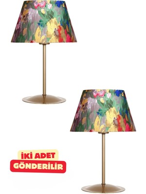 Vinner TWO-004 Series Eskitme Mat Gold Metal Abajur