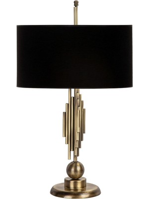Vinner Marche Mka-01 Eskitme Mat Gold Metal Abajur - Siyah