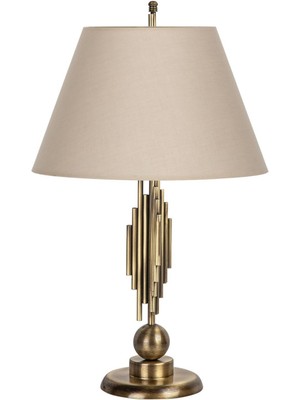 Vinner Marche Mka-01 Eskitme Mat Gold Metal Abajur - Krem