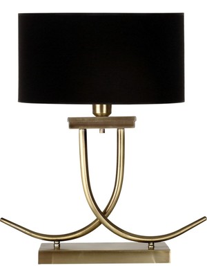 Vinner Koch Eskitme Mat Gold Kaplama Metal Abajur - Siyah