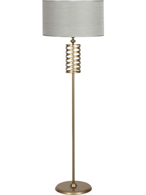 Epifanio Laser 5705 Siyah Kaplama Metal Lambader - Eskitme Şeritli Gri