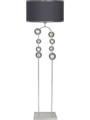 Vinner Krom Kaplama Metal Lambader - Krom Şeritli Antrasit