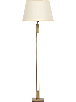 Epifanio Memphis Antik Eskitme Kaplama Metal Lambader - Gold Krem