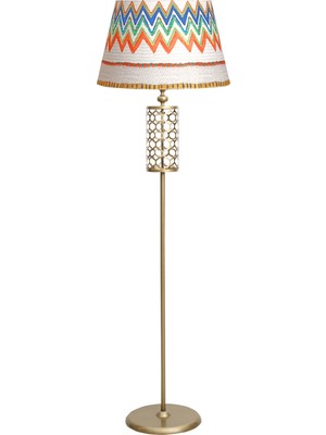 Epifanio Laser 5709 Eskitme Kaplama Metal Lambader - Krem Dalgalı