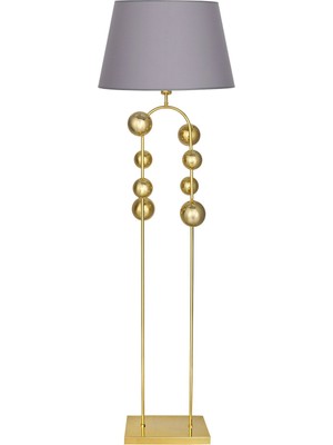 Epifanio Cabil Gold Kaplama Metal Lambader - Gri