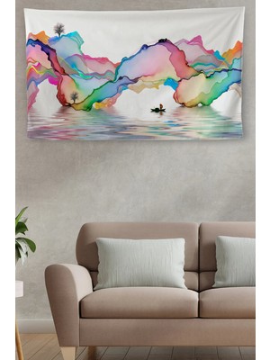 Duvar Örtüsü Soyut Kaliteli Kanvas Duvar HALISI-4032