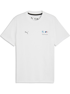 Puma Bmw Mms Ess Logo Tee Erkek Günlük Tişört 63489702 Beyaz
