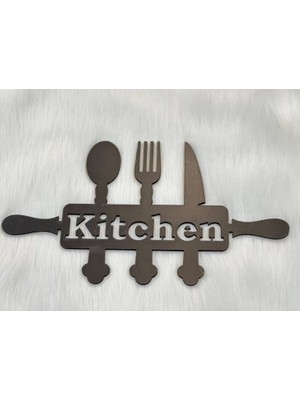 İDA Craft Mutfak Dekoru Kitchen Yazılı Ahşap Dekor Ürünü