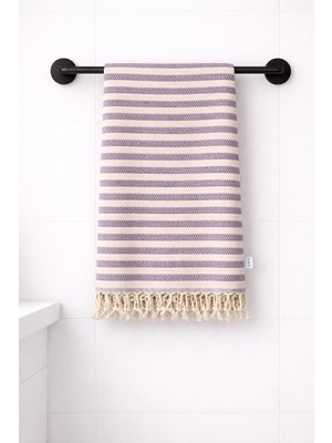 AQUATOLIA Knidos Peştemal -  Pamuk- 100X180- Peştemal- Plaj Havlusu- Çizgi Desen