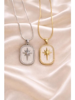Çift Renk Yıldız Kolye Seti – 316L Paslanmaz Çelik Gold & Silver Kararmayan Kadın Kolyesi (2’li Set)