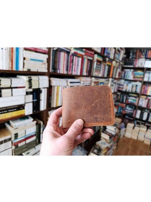 Mahfuz Gerçek Deri Tamamen El Emeği Cüzdan 22CM*8CM * 1 Kağıt Para Alanı 4 Kart Bölmesi  Dak9