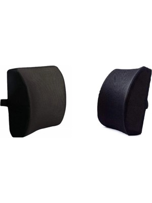 Ankaflex 2 Adet Visko Ortopedik Bel Sırt Minderi - Araba Ofis Sandalye Bel Minderi Sandalye Yastığı