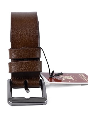 Saraç Kemer Saraç 1106 24K 4,5 cm Erkek Kot Kemer Ceviz