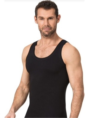 Namaldı Erkek 4'lü Siyah Askılı Likralı Premier Atlet