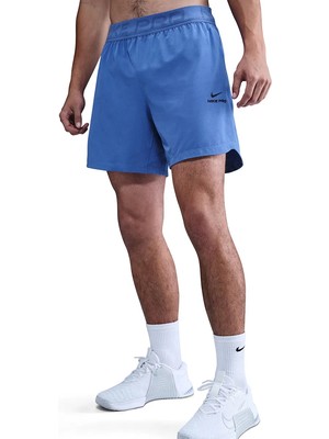 Nike Pro Dri-Fıt 6" Erkek Mavi Antrenman Şortu | HV0411-411