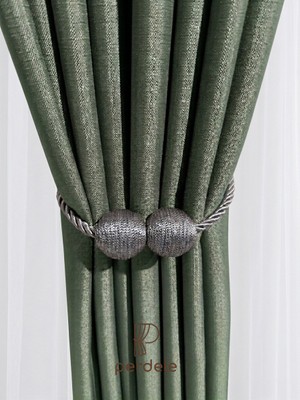 Perdele Örgü Perde Tokası - Antrasit Perde Tutucu