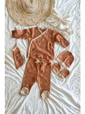 Saye Kids Kız Bebek 5li Hastane Çıkış Seti
