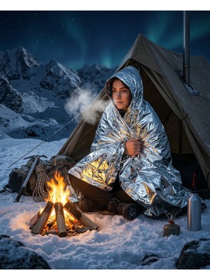 Gucso Termal Battaniye Acil Durum Deprem Survival Isı Koruyucu Su ve Rüzgar Geçirmez