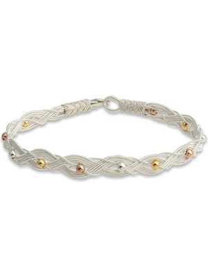 Fm Gümüş Kazaziye Örgü Bileklik