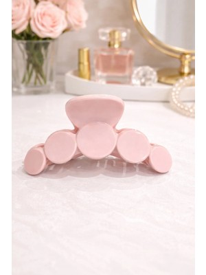 Nati Co Lüks Pembe Mandal Toka – Günlük ve Özel Gün Kullanımı (8cm)