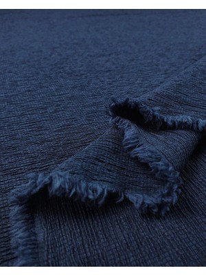 Kumaş Parça Lacivert Renkte Bürümcüklü Jarse Kumaş 150X180CM