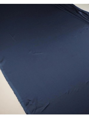 Kumaş Parça Lacivert Renkte Astarlık Saten Kumaş 140X185CM